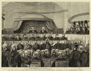 Die Staatsprozesse in Irland, Szene in der Queen